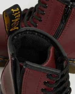 Botas 1460 para niños de piel Softy T in Rojo Cereza
