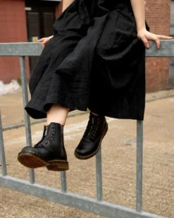 Botas 1460 Pascal en piel Nappa con cremallera in Negro
