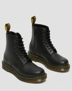 Botas 1460 Pascal en piel Nappa con cremallera in Negro