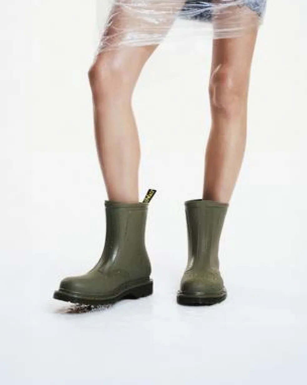 Botas 1460 Rain in Verde Oliva Verde