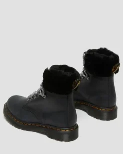 Botas 1460 Serena Collar Con Forro Sintético in Negro