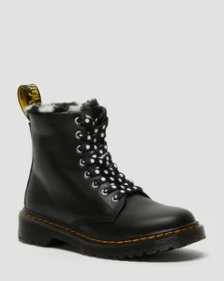 Botas 1460 Serena para joven en piel forrada in Negro