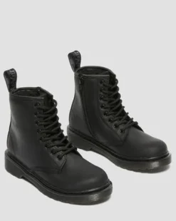 Botas 1460 Serena para niños de piel con forro sintético in Negro