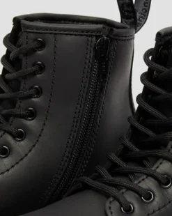 Botas 1460 Serena para niños de piel con forro sintético in Negro