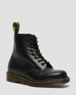 Botas 1460 Vintage de piel Quilon in Negro