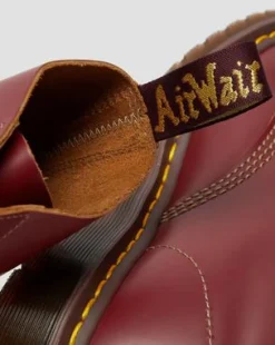 Botas 1460 Vintage de piel Quilon in Rojo