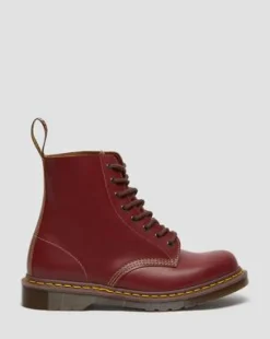 Botas 1460 Vintage de piel Quilon in Rojo