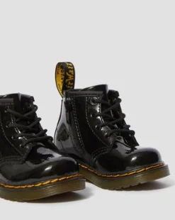 Botines 1460 de charol para bebé in Negro