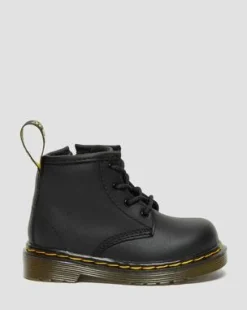 Botines 1460 de piel Softy T para bebé in Negro