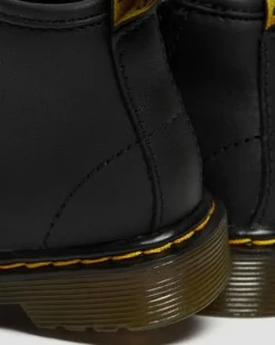 Botines 1460 de piel Softy T para bebé in Negro