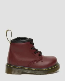 Botines 1460 de piel Softy T para bebé in Rojo Cereza
