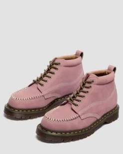 Botines Lowell Chukka Moc Toe de piel Nubuck in Rosa Empolvado