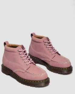 Botines Lowell Chukka Moc Toe de piel Nubuck in Rosa Empolvado