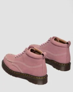 Botines Lowell Chukka Moc Toe de piel Nubuck in Rosa Empolvado