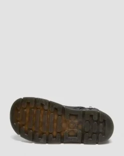Botines Raffe de piel con tira para junior in Negro