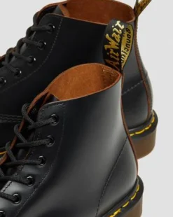 Botines 101 Vintage de piel Quilon in Negro