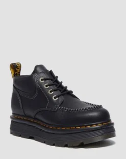 Botines Zebzag piel de 4 ojales Botines Zebzag piel de 4 ojales in Negro