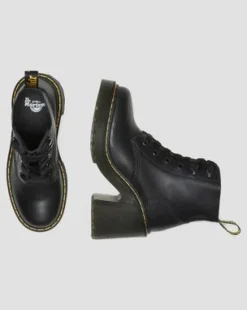 Botínes con tacón Jesy de piel Sendal en negro in Negro