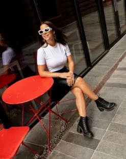 Botínes con tacón Jesy de piel Sendal en negro in Negro