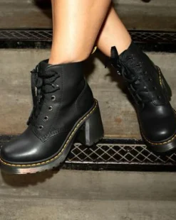 Botínes con tacón Jesy de piel Sendal en negro in Negro