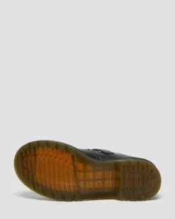 Merceditas Polley de piel Smooth in Negro