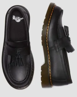 Mocasines Adrian de piel para junior in Negro