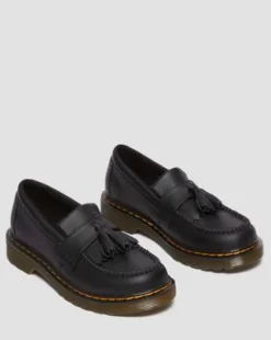 Mocasines Adrian de piel para junior in Negro