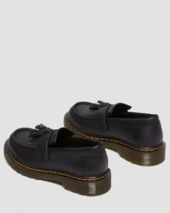 Mocasines Adrian de piel para junior in Negro