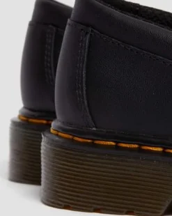Mocasines Adrian de piel para junior in Negro