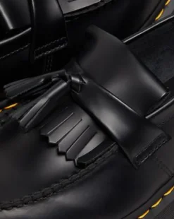 Mocasines con plataforma Adrian Quad de piel con borla in Negro