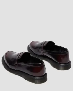 Mocasines Temara de piel Arcadia in Rojo Cereza