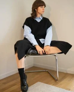Mocasines Temara de piel Polished Smooth in Negro