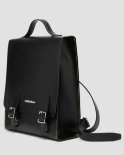 Mochila Box de piel Kiev in Negro