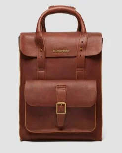 Mochila de piel Ambassador in Anacardo