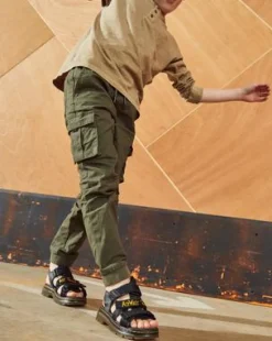 Sandalias Callan Extra Tough para junior de piel in Negro