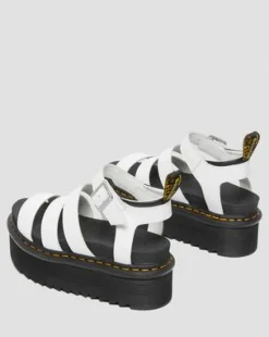 Sandalias con plataforma Blaire Quad de piel Hydro in Blanco