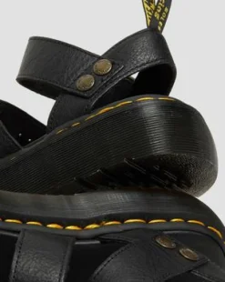 Sandalias con plataforma Gryphon Quad de piel in Negro