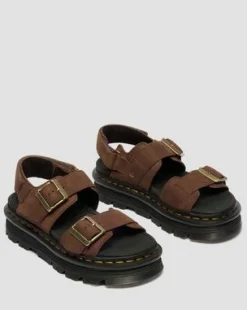 Sandalias con plataforma Zebzag de Nubuck in Marrón Sepia