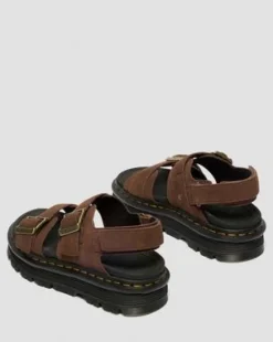 Sandalias con plataforma Zebzag de Nubuck in Marrón Sepia