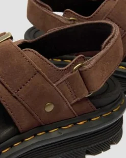 Sandalias con plataforma Zebzag de Nubuck in Marrón Sepia