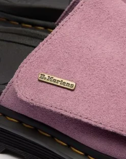 Sandalias de plataforma Zebzag de ante in Rosa Empolvado