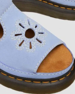 Sandalias Dunnet Flower de piel Buttersoft&nbsp; in Azul Aciano