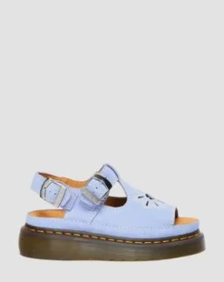 Sandalias Dunnet Flower de piel Buttersoft&nbsp; in Azul Aciano