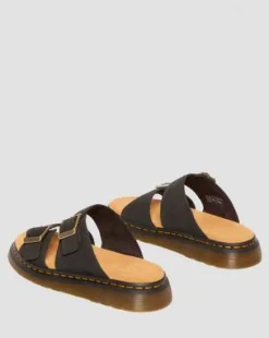 Sandalias Josef de ante in Negro