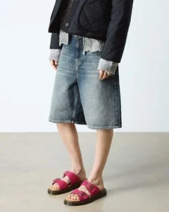 Sandalias Josef de piel Nubuck in Rosa