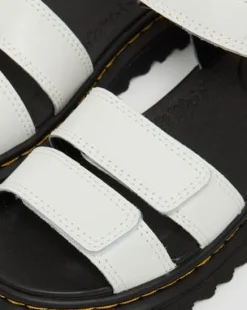 Sandalias Klaire de piel con tiras para junior in Blanco