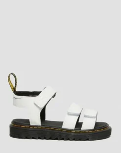 Sandalias Klaire de piel con tiras para junior in Blanco