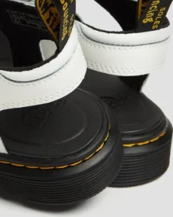 Sandalias Klaire de piel con tiras para junior in Blanco