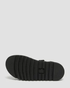Sandalias Klaire de piel con tiras para junior in Negro