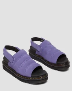 Sandalias Kole de ante&nbsp;&nbsp; in Morado Crepúsculo
